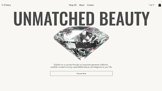 Jewelry & Accessories website templates - Precious Stones Dealer (Elegant)