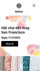 Mẫu trang web Sự kiện – Hội chợ thương mại dệt may