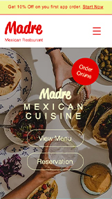 Mẫu trang web Nhà hàng – Nhà hàng Mexico