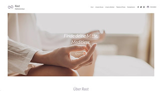 Sport & Fitness Website-Vorlagen - Meditationszentrum