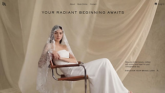 Hemsidemallar för Skönhet och hår - Bridal Beauty Salon (Festive)