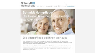 Gesundheit & Wellness Website-Vorlagen - Pflegedienst