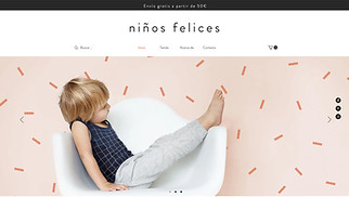 Tienda Online plantillas web – Tienda de ropa para niños