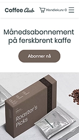 Nettbutikk website templates – Abonnementsboksselskap 