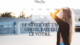 Templates de sites web Mode et Beauté - Blog Mode