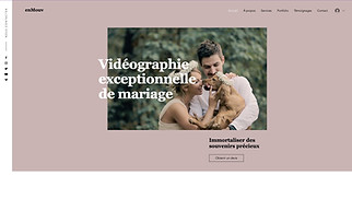 Templates de sites web Organisation d'événements - Vidéographe Mariage