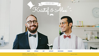  Website-Vorlagen - Hochzeitseinladung