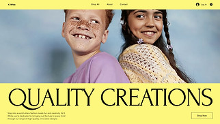 Fashion & Clothing website templates - Kids Apparel Shop (Creative)