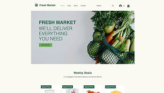 Mẫu trang web Đồ ăn và Thức uống - Cửa hàng rau quả trực tuyến 