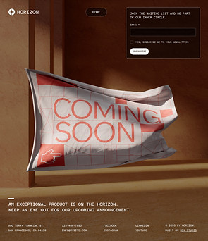Landing page "Próximamente"
