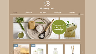 Webové šablony pro Krása a wellness – Kosmetický obchod