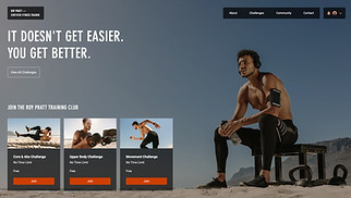 Шаблон для сайта в категории «Здоровье» — Online Fitness Challenges