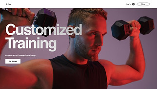 Health & Wellness website templates - Exercise Coach (Bold)
