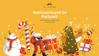 Feiertage & Feste Website-Vorlagen - Einladung zur Weihnachtsfeier