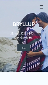 Begivenheder hjemmesideskabeloner – Bryllupsinvitation