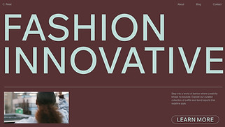 Blog website templates - Fashion Blog (Edgy)