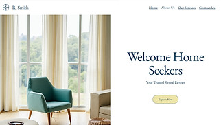Real Estate website templates - Real Estate Rental Agency (Clean)