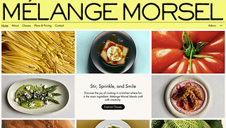 교육 웹 사이트 템플릿 – Cooking School (Playful)