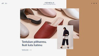 Template situs web eCommerce – Toko Sepatu 