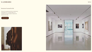 Visual Arts website templates - Art Gallery (Clean)
