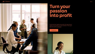 Marketing & Advertising website templates - Affiliate Marketing Portfolio (Bold)