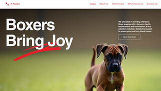  website templates - Dog Breeder (Sporty)