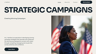 Politics website templates - Campaign (Bold)