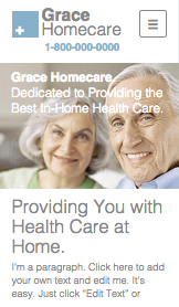 Mẫu trang web Sức khỏe – Công ty chăm sóc sức khỏe tại nhà