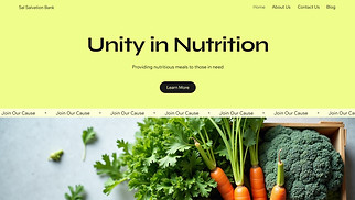 Non-Profit website templates - Food Bank (Bright)