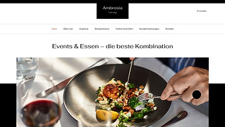 Accessible Website-Vorlagen - Catering-Anbieter