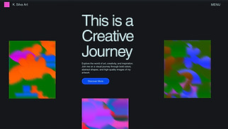 Arts website templates - Artist Blog (Abstract)