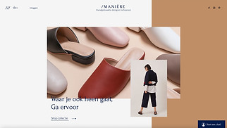 Mode en stijl website templates - Schoenwinkel 