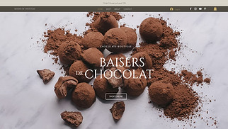 खाना एवं पेय पदार्थ website templates - चॉकलेट की दुकान