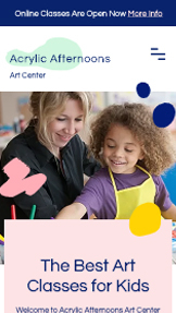 Mẫu trang web Giáo dục trực tuyến – Trung tâm nghệ thuật 