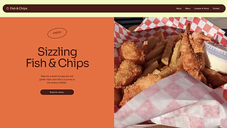 Restaurant website templates - Fish & Chips Food Truck (Playful)