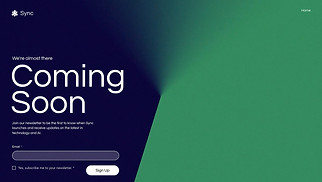 All website templates - Coming Soon Landing Page (Tranquil)