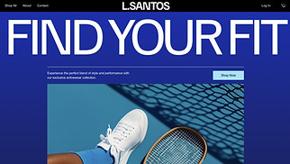 Fashion & Clothing website templates - Activewear Shop (Energetic)