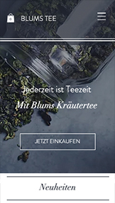 Online-Shop website templates – Teestube