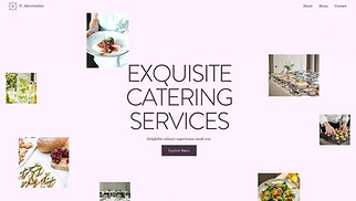Szablony stron z dziedziny „Catering i kucharz” - Corporate Catering (Sleek)