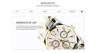 Templates de sites web Bijoux et accessoires - Magasin de montres