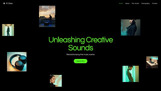  website templates - Music Label (Sleek)