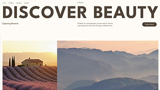 Travel & Documentary website templates - Travel Photographer (Warm)