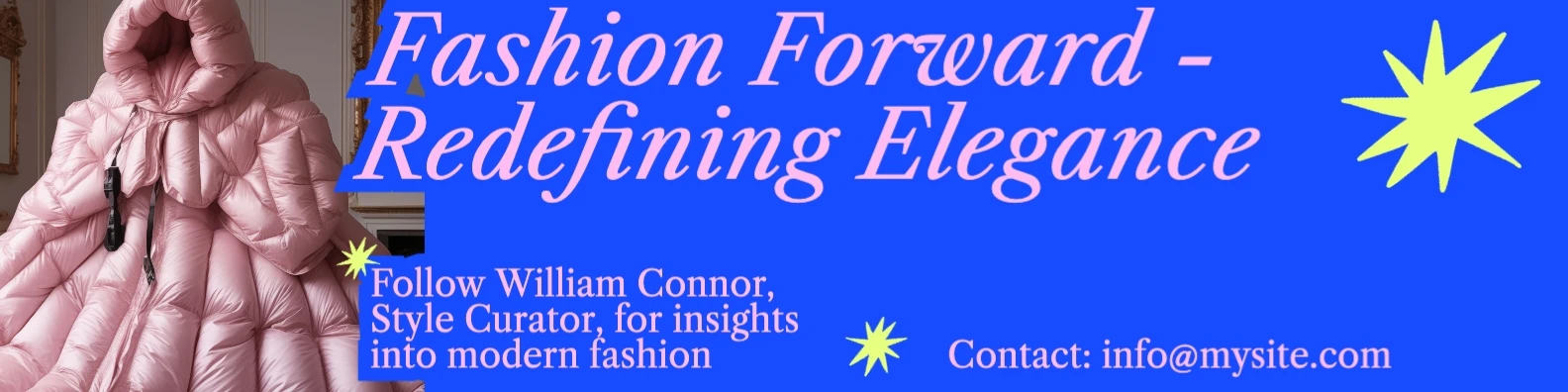 Modern Collage Fashion LinkedIn Banner