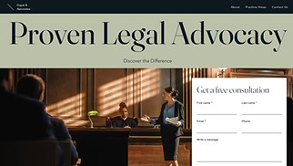 Law website templates - Law Firm (Elegant)