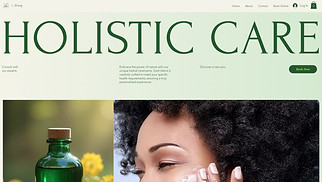 Beauty & Hair website templates - Herbal Treatment Service (Organic)