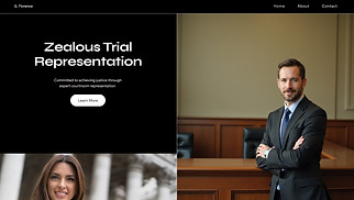 Law website templates - Trial Attorney (Bold)