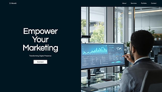  website templates - Data Science Consulting Firm (Geometric)