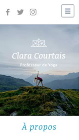 Templates de site web pour Santé et bien-être - Professeur de Yoga