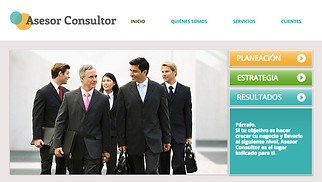 Negocios plantillas web – Compañía consultora empresarial