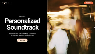 DJ & Producer website templates - Weddings & Events DJ (Electric)